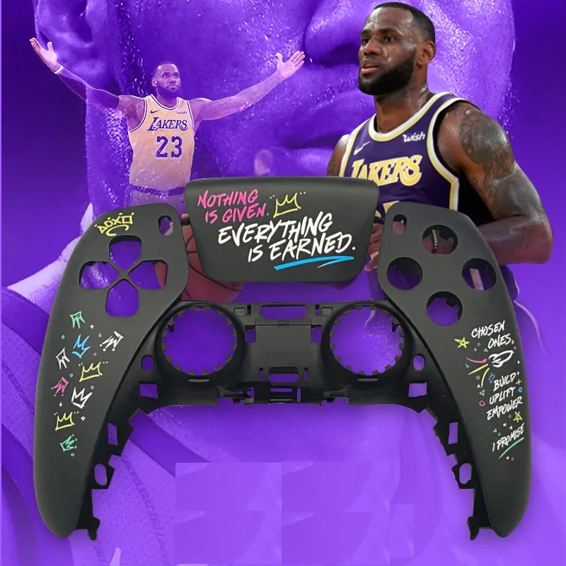 James Pattern PS5 Controller Shell Touchpad Game Coverler Cover Cover Výmena predného panela Controller Box vhodná pre BDM-010
