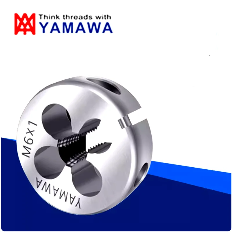 Japonsko 1ks yamawa Originálny HSSE Round Die M1,5 M1,6 m2 m3 m4 m5 m8 m8 M10 M12 M14 M16 M18 M24
