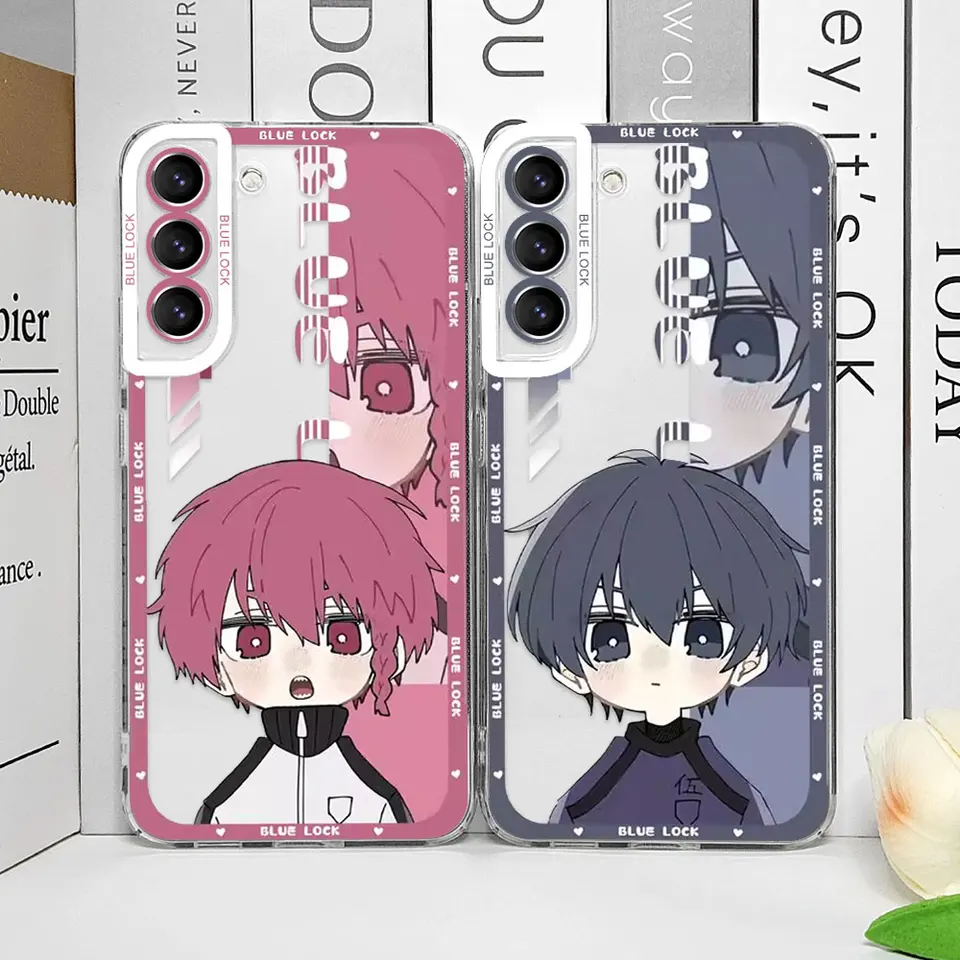 Japonsko Anime Blue Lock Telefón pre puzdro pre Samsung Galaxy A55 A54 A53 A52 A51 A70 M11 A32 A31 A22 A13 5G Soft Clear Covers