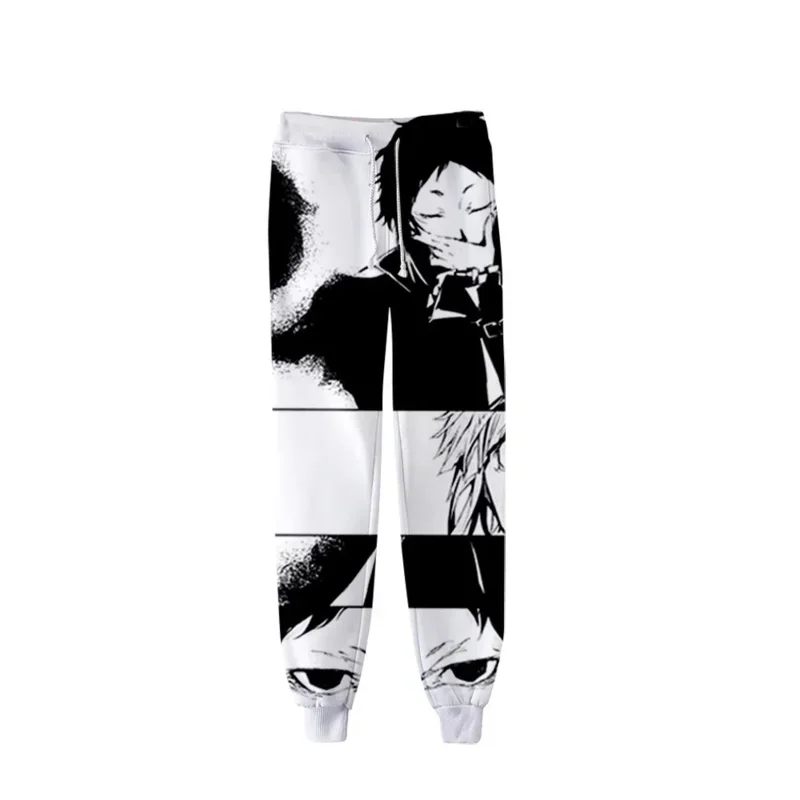 Japonsko Anime Bungo Stray Dogs 3D Joggers Pants Pants Muži/ženy Príležitostné nohavice Hip hopové tepláky Dazai Osamu Cosplay Cost SEWD SEW1