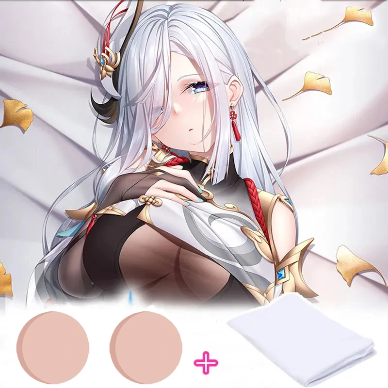 Japonsko Anime Dakimakura vankúše Prispôsobte poháre mäkkú elastickú simuláciu prsníka pre Waifu dlhé telesné objímanie vankúšov Dakimakura