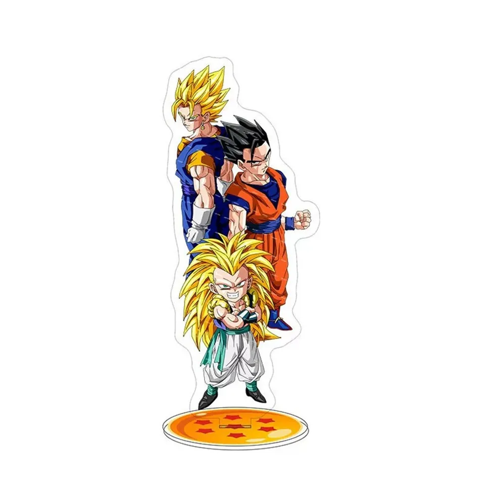 Japonsko Anime Dragon Ball Syn Goku, syn Gohan Shenron Cell Super Saiyan Vegeta Trunks akrylová stojanová postava Socha Darčeky pre deti hračky