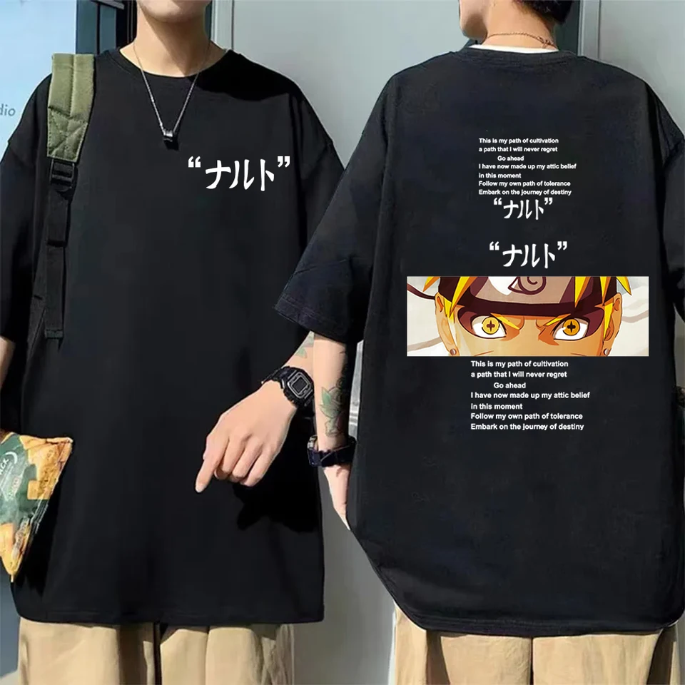 Japonsko Anime Toto je moja cesta kultivácie sloganové tlačové tričko Men Soft Cotton Tričká Men ženy dám