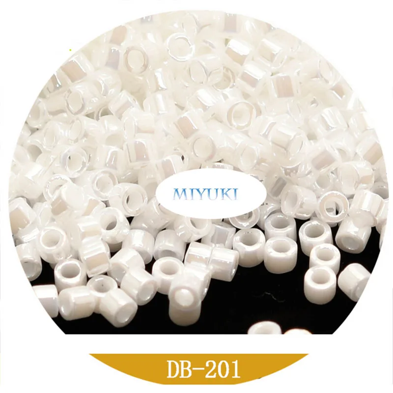 Japonsko miyuki delica korálky semená koráliky 1,6 mm 23 farebná farebná farba perly lesk