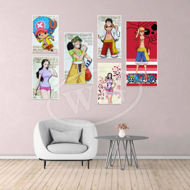 Japonsko One Piece Karikačné postavy Nami Boa Hancock Nico · Robin Picture Wall Dekoratívne plátno olejomaľba vianočné