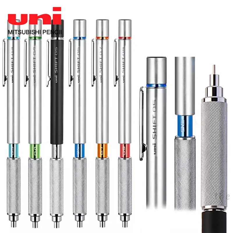Japonsko Uni Shift Mechanická ceruzka M5-1010 Kovová tyč Nízky stred gravitácie