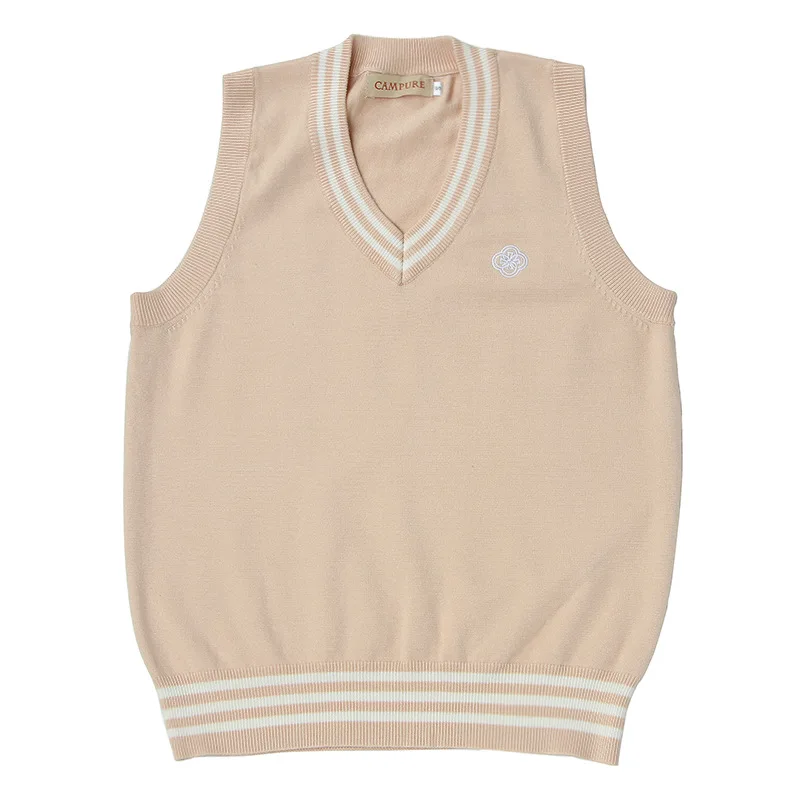 Japonská dievčenská škola študent vesta Ortodox JK bavlna pletený sveter V-krk kórejský štýl uniformy preppy pullover harajuku seifuku
