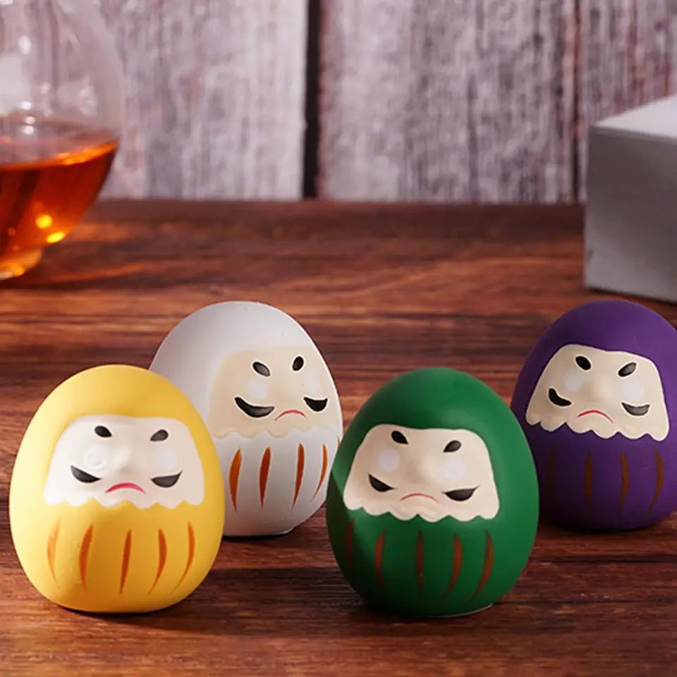 Japonská keramická daruma Doll Crafts Lucky Charm Darček