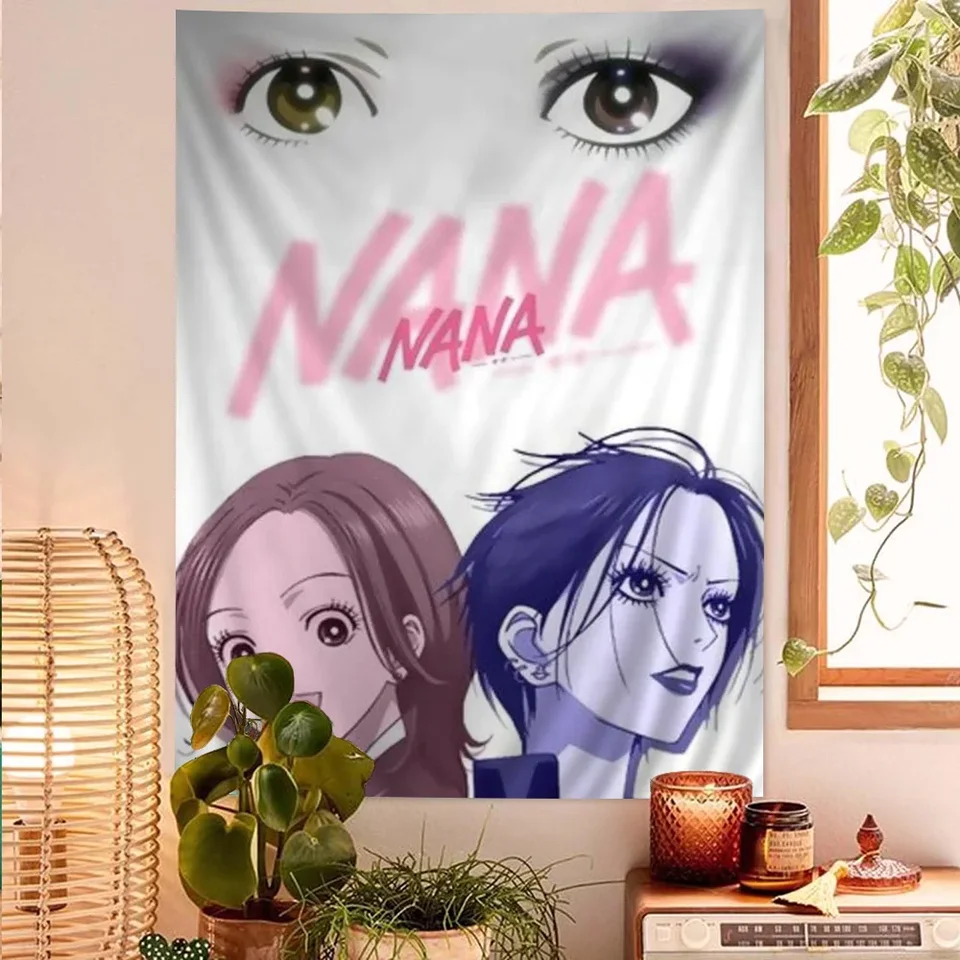 Japonská klasická anime nana závesný bohémsky tapiséria indická budda nástenná dekorácia Bohemian hippie lacné stena zavesenie