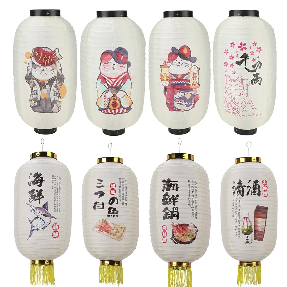 Japonská lampa nepremokavá tradičná tlač zavesenie bistro ramen sashimi sushi reštaurácie dekorácia závesné lampáš
