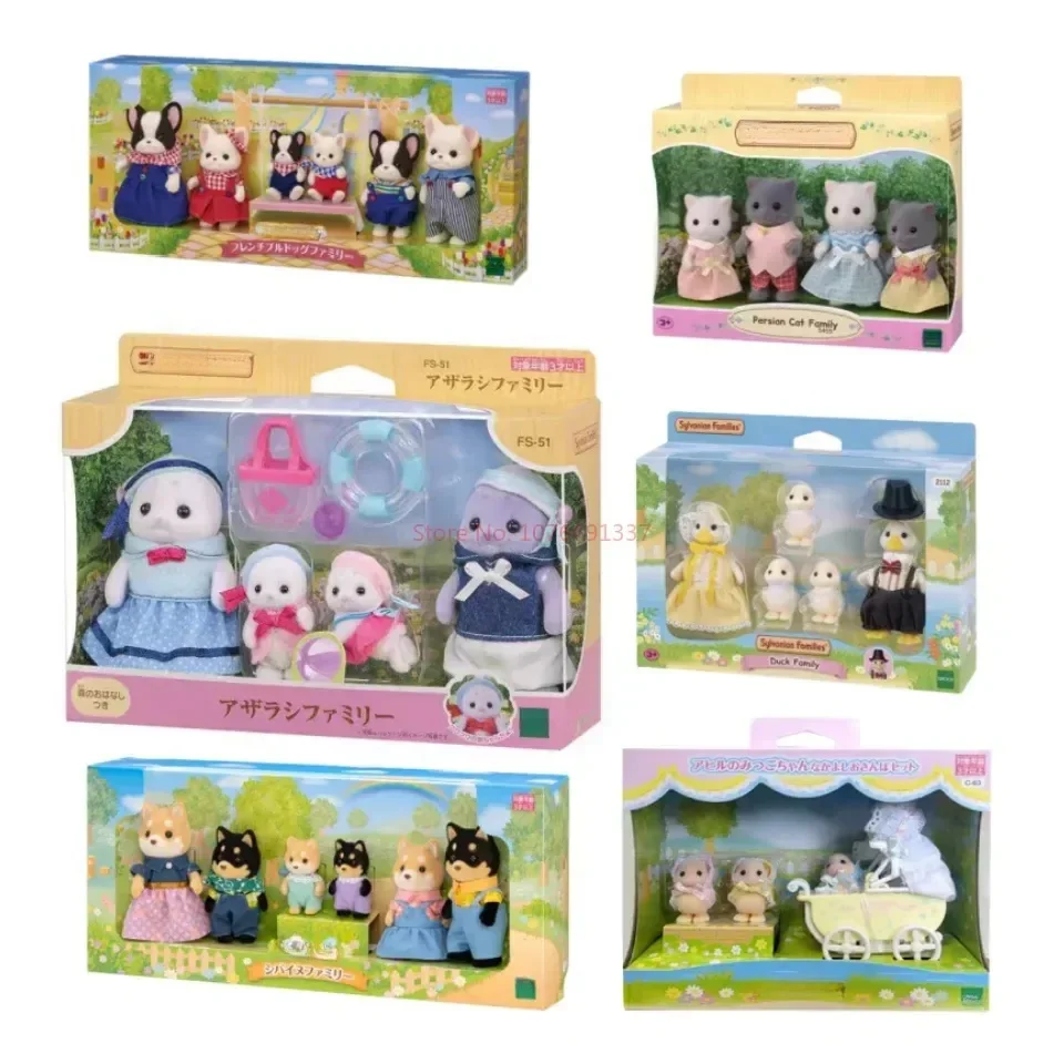 Japonská lesná rodina Rabbit Forest Forodna postava Perzská mačka rodina Sunny Rabbit Family Series Cute Kawaii Hračky darčeky