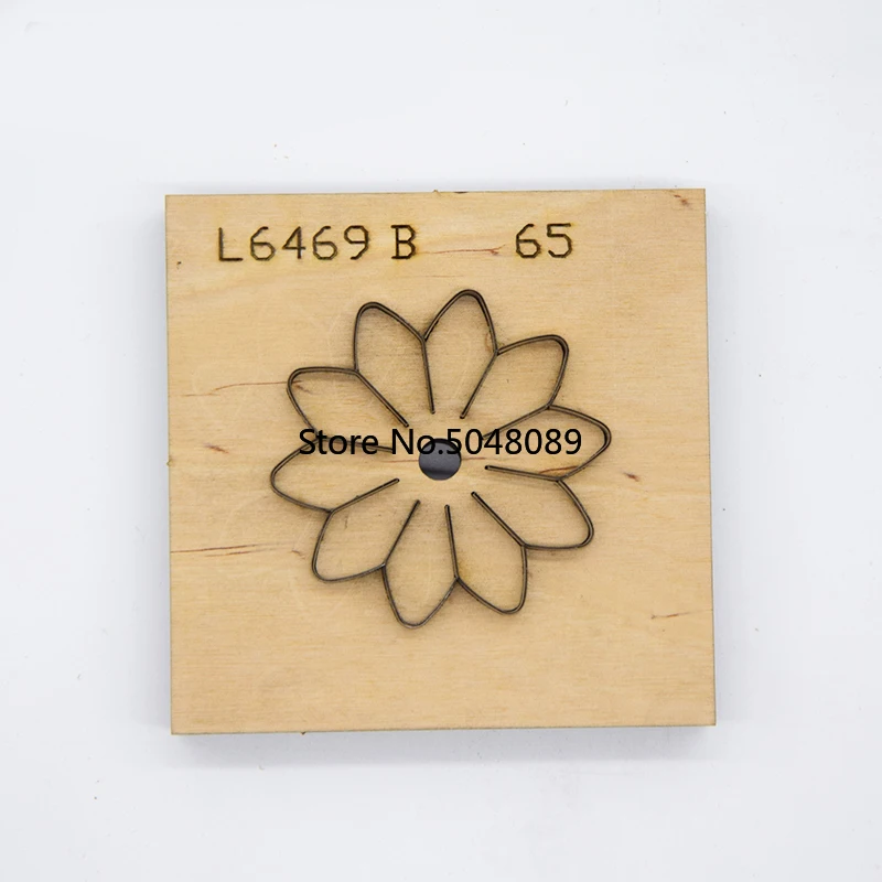 Japonská oceľová čepeľ DIY kožená papierová umelecká remeselná šablóna slnečné kvetinové vzorce noža noža drevená matrica punč ruky