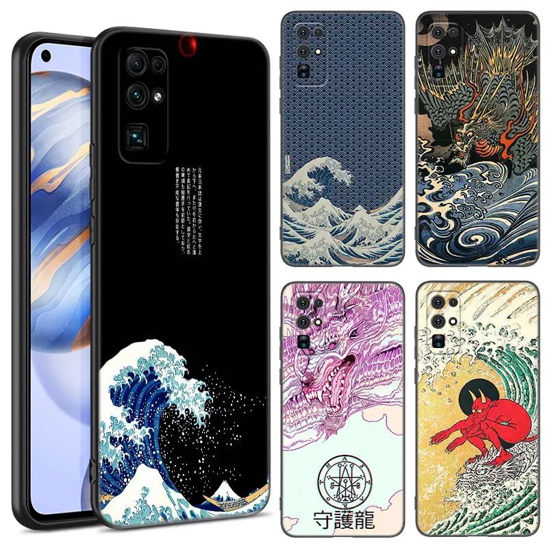 Japonská vlna Anime Dragon Telefón puzdro na česť 70 90 LITE X40 GT X50 I X5 PLUS X6A X6S X7A X8A X8B X6 X7 X8 X9 4G X9A X9B 5G 5G 5G