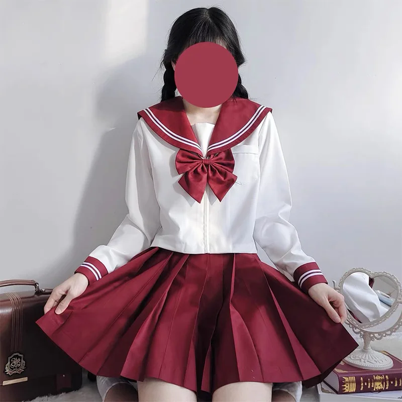 Japonská školská uniforma S-XXL JK Uniforma Škola Girl Uniforma Zelený kostým Dámsky sexy JK Suit Sailo Bund