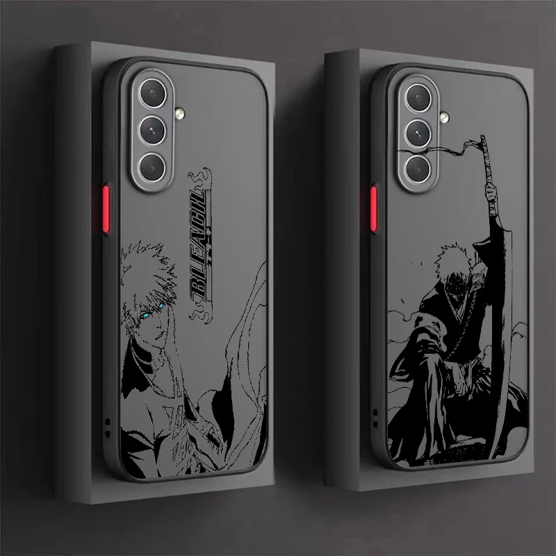 Japonské bielidlo Anime zamrznuté priesvitné pre Samsung Galaxy S24 S23 S22 S21 S20 Fe S10 S9 S8 Plus Ultra Pro 5G Soft Soft Pase Case