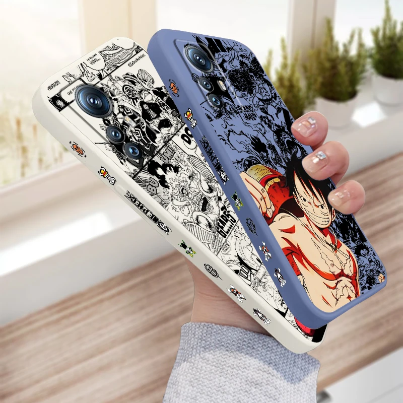Japonské jedno kus loga Art Liquid Left Lany pre Xiaomi Mi 14 13T 13 12T 12 11T 11i 11 A3 10T 10 9 Pro Lite Ultra 5G Funda