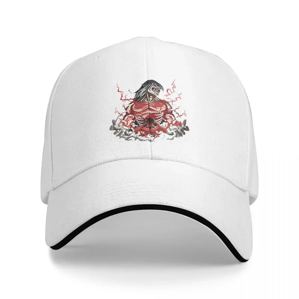 Japonský anime útok na Titan Graphic Baseball Cap Casual Sandwich Caps Unisex Polyester Dad Hat Outdoor