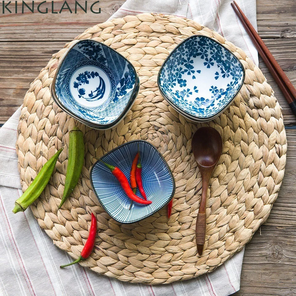 Japonský dizajn Hengfeng Ceramic Rice Mise Square Tvar malej misky pre veľkoobchod