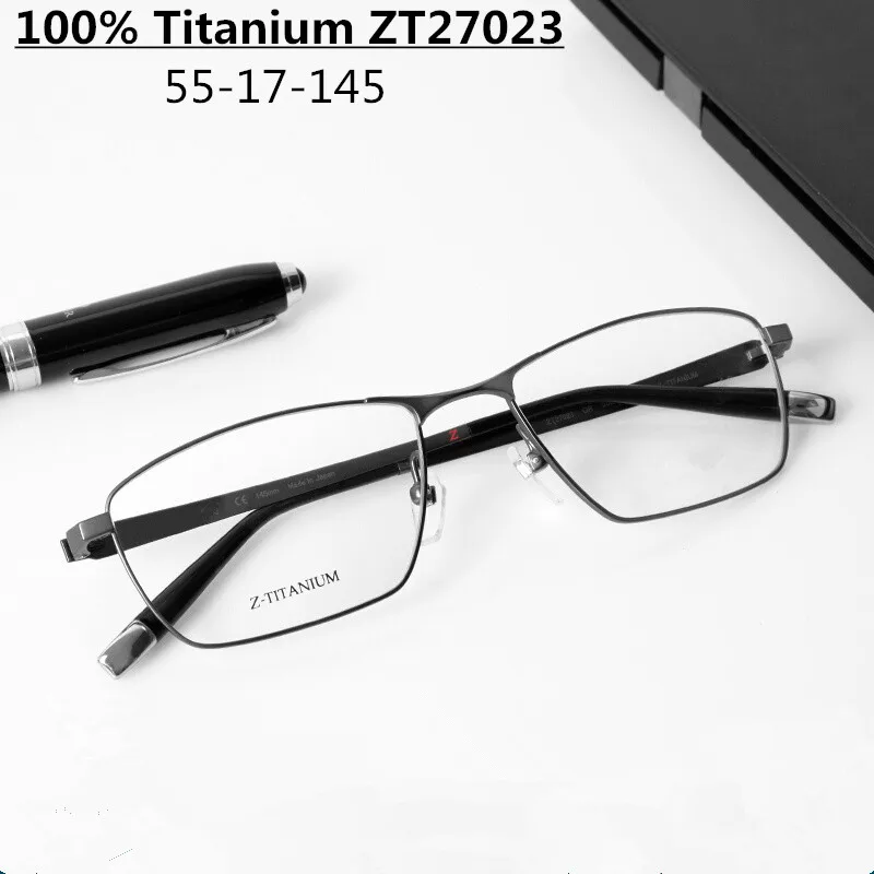 Japonský dizajn značky Pure Titanium Ultrallight Gule Rám Men Square Business Lopy Glasses Zt27023 Dámske okuliare Nové okuliare