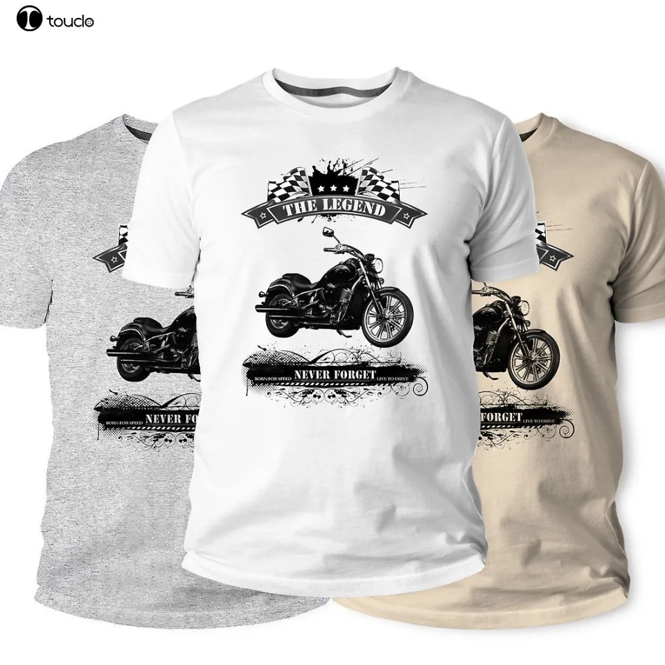 Japonský klasický motocykel Motorrad VN 900 Vulcan 900 2019 Nový obchodný predaj bavlnený krátke rukávy Vojenské tričká