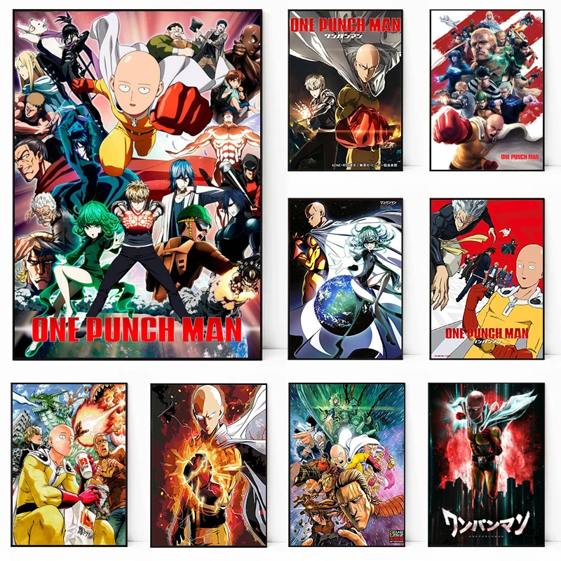 Japonský pop anime One Punch Man Plaght Canvas Painting HD výtlačky nástenné umelecké obrázky pre deti izba domáca dekorácia