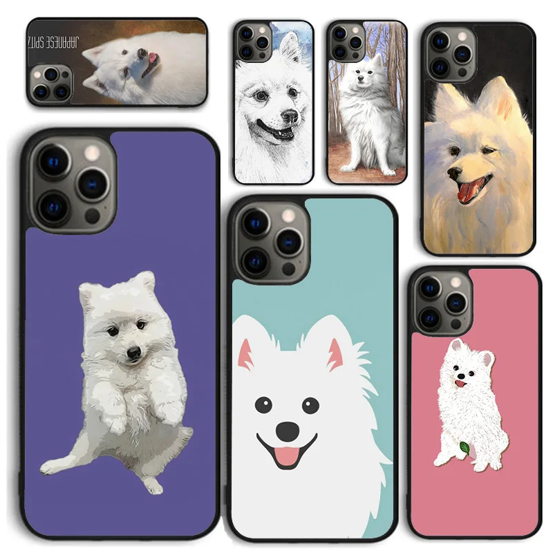 Japonský Spitz Dog Soft Pase pre iPhone 16 15 SE2020 14 Max 6 7 8 Plus 11 12 13 Pro Max Mini Phone Cover Coque Fundas