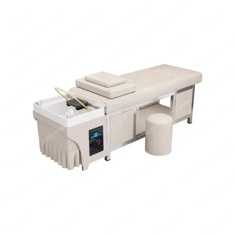 Japonský šampón posteľ umývanie vlasov Komfort Masáž voda cirkulácia hlavy Hlava vlasy Lit šampónovanie Spa Salon Equipment MQ50SC