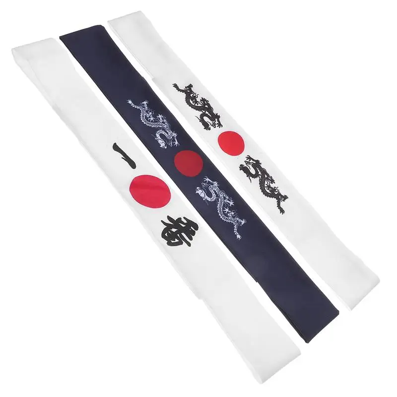 Japonský šéfkuchár čelenka Hairband Bushido Bandana Hachimaki Cooking Sport Cosplay kostým Karate čelenka hlavy