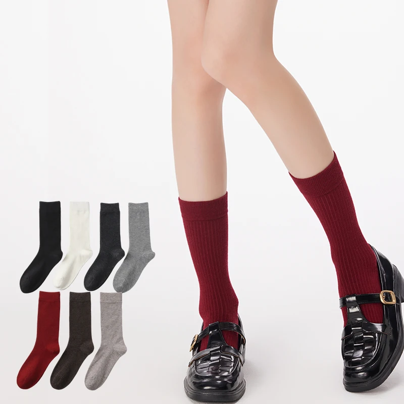 Jar nová dámska jemná jemná vlna Teplá stredné ponožky Ručne šité špičky Fit Foot Nethodné oblečenie Doplnky pokožky Comfort ponožky darček