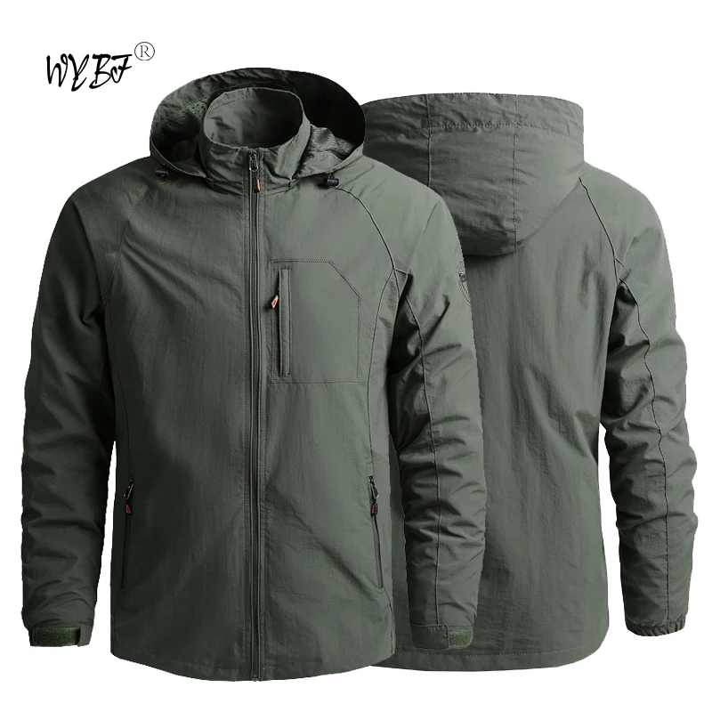 Jarné bundy pre mužov Windbreakers Príležitostné kabáty Armáda vojenské taktické bundy Muž Parky Raincoats Men oblečenie pánskej bundy