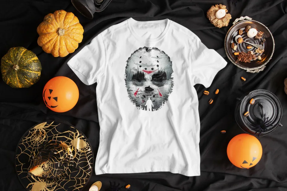 Jason v Graphic Sneaker Tee Mask Halloween Tričko Big & Tall Street Wear