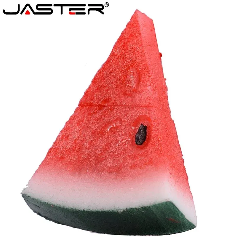 Jaster Watermelon USB Flash Drive 64 GB Cute Fruit Memory Stick 32 GB Kreatívne darčeky pre deti Pen Drive 16 GB Červené externé úložisko