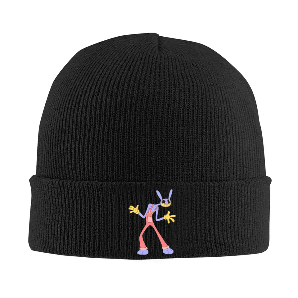 Jax Merch Warm Slouchy Beanie for Men Women Dámske pletené pletené čiapky Úžasné digitálne cirkusové čiapky lebky