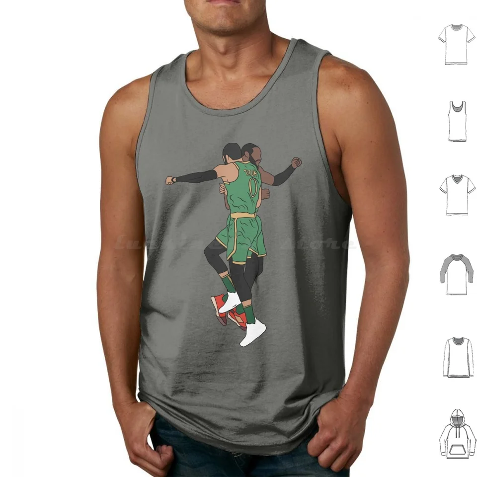 Jays Tank Tops vesta bez rukávov Jayson Tatum Tatum Jay Jaylen Brown JB Sports Basketball Duo Kemba Walkers Trio Big 3 Zábava