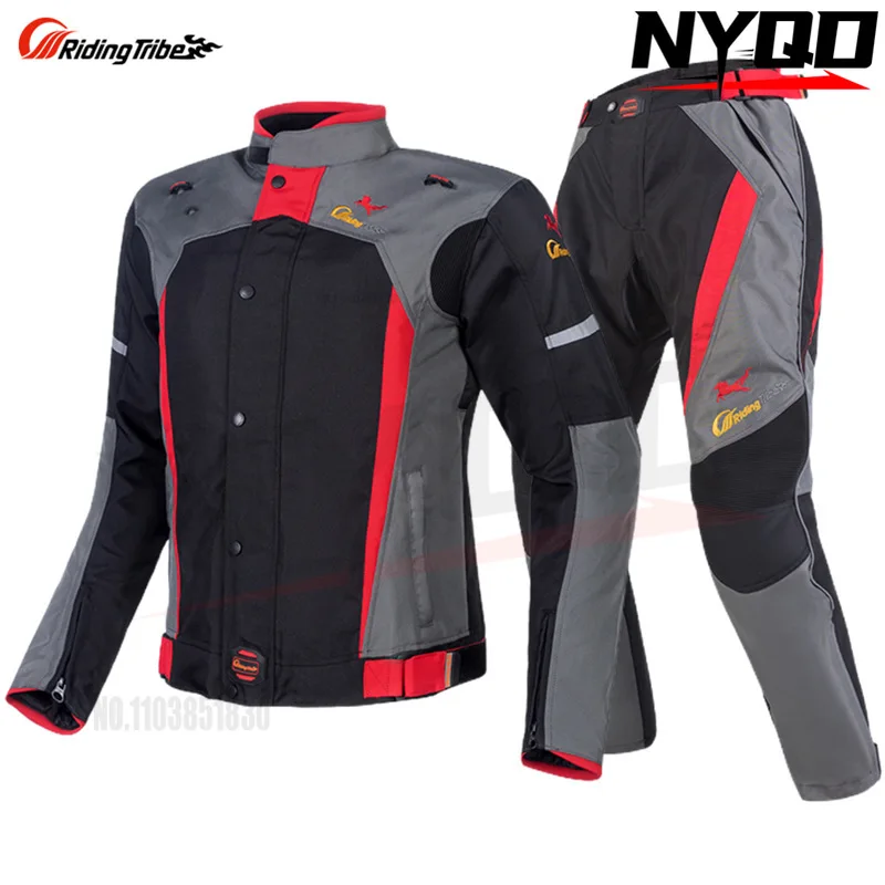 Jazdecký kmeň Motocykel jazdiaci na oblek Men Zimný vodotesný proti pádu teplý motocykel terénny bunda 4 sezóny motocyklový oblek