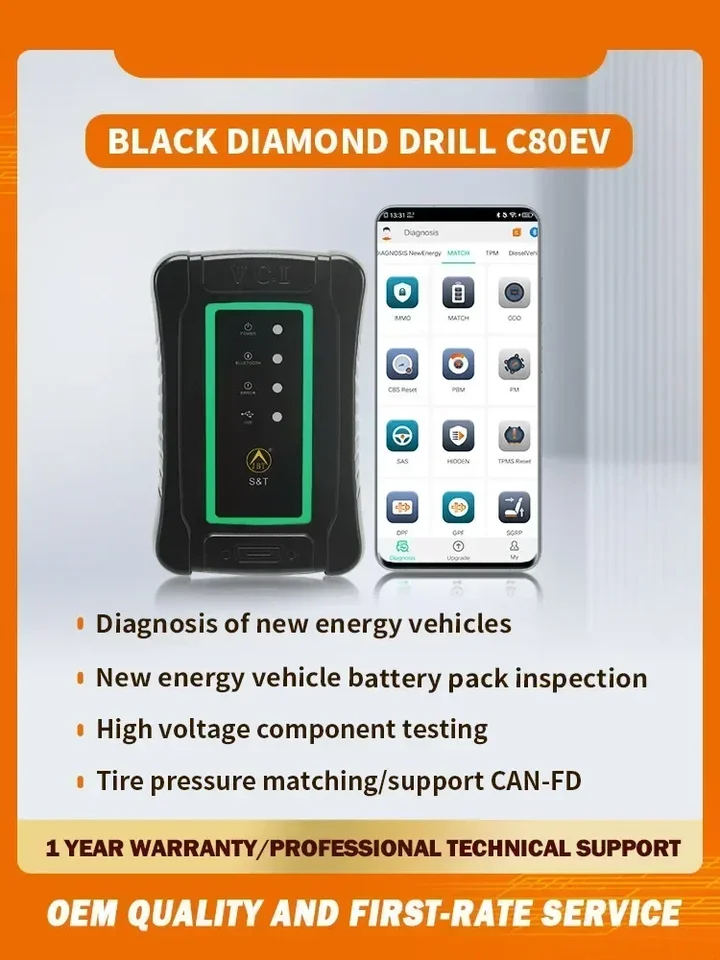 JBT C80 EV Špeciálna diagnostická tableta pre nový automobilový dekodér Diagnostika zariadenia Diagnostika nových energetických vozidiel