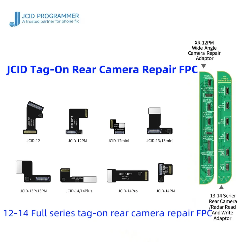 JC V1SE TAG-ON OPRAVA KAMERA FLPC FLOW CABNE pre iPhone 12 13 14 15 Pro Max Riešenie Pop-up Problema