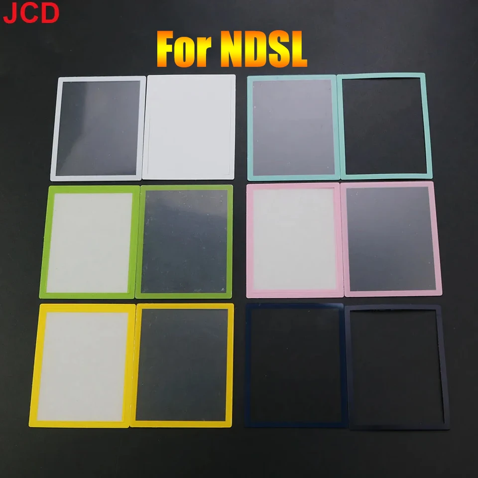 JCD 1 páry horné horné spodné spodné spodné spodné LCD obrazovkový kryt obrazovky pre ndsl nds Lite Game Console Plastové výmenné komponenty