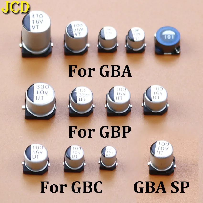 JCD 1 Set HAINBOARD CONFACITOR pre Gameboy Advance Color Pocket GBC GBP GBA SP REPRAVA SPRÁVA