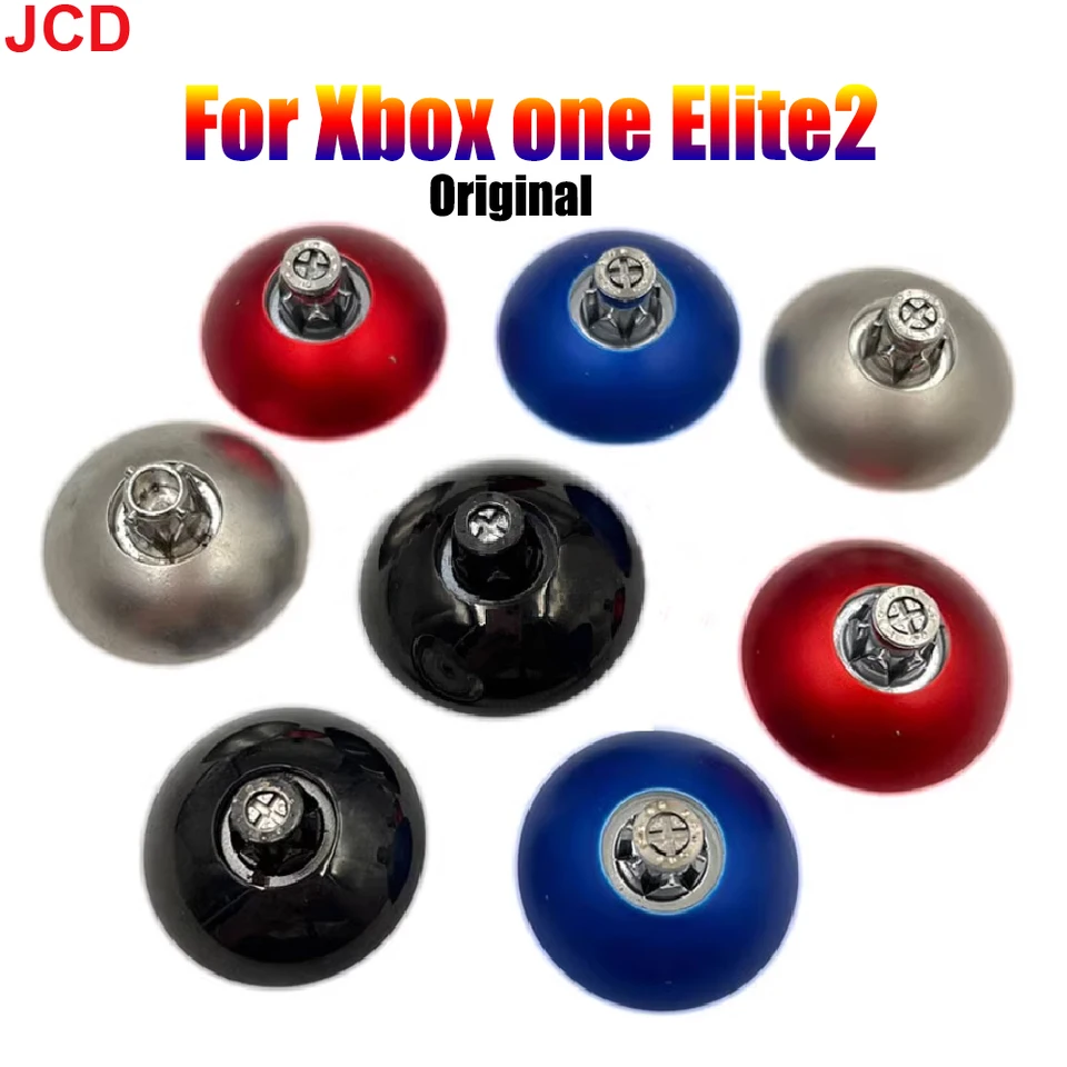 JCD 1PCS Originál pre Xbox One Elite 2 rukoväť rukoväte huby hlava kovová základná hra palcové palice 3D Analog Stick Button Stand