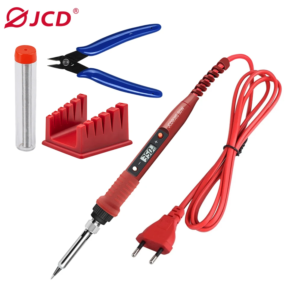 JCD 80W spájkovacia súprava železa s tipmi Digitálna LED nastaviteľná teplota 220 V/110V Spájka na zváracie zariadenie 908S