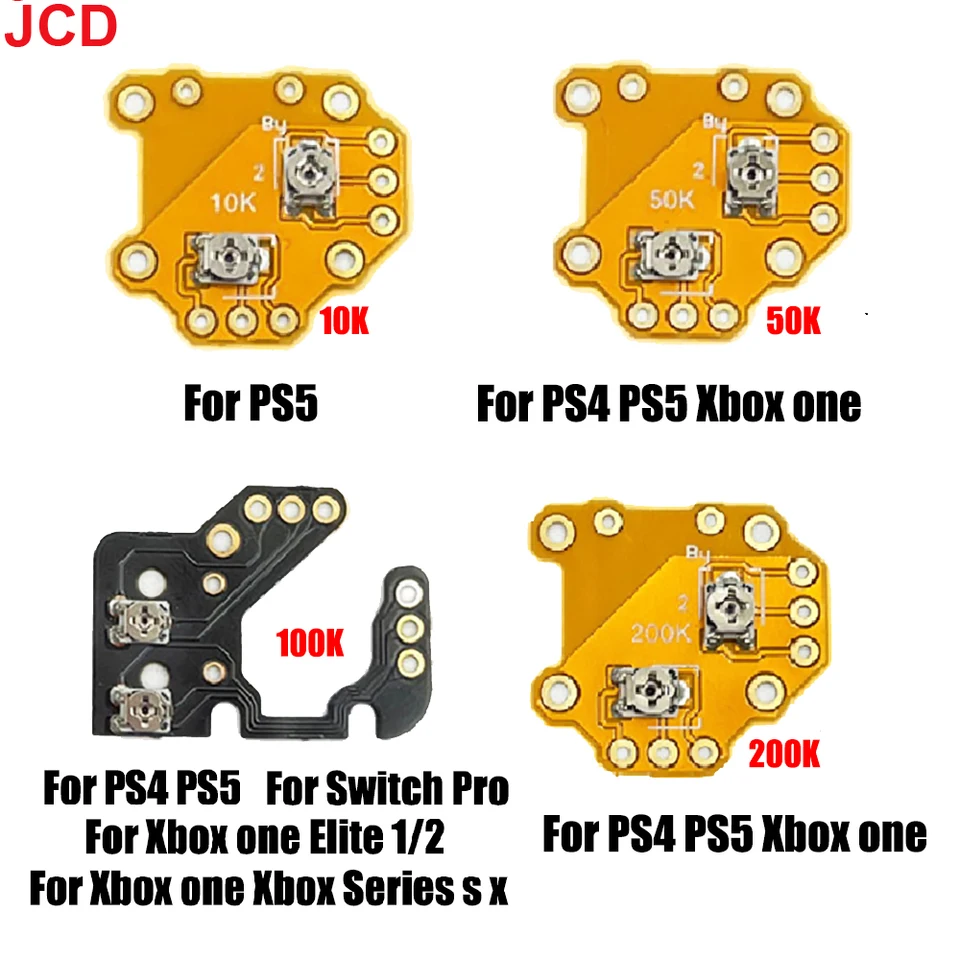 JCD pre PS4 PS5 Xbox One Series S/X Gamepad Resetova doska Joystick Drift Repair Board Ovládač Analóg