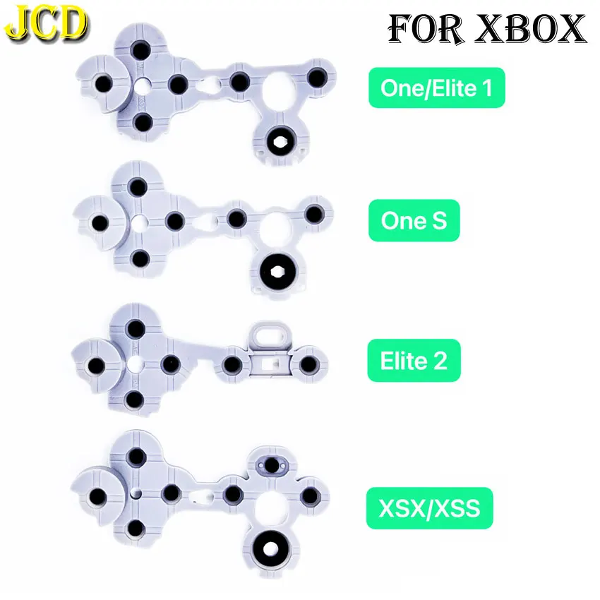 JCD Silikon Vodivé gumové tlačidlo pre tlačidlá tlačidiel kontaktných tlačidiel Xbox One / Slim Controller pre Xbox Elite Series X / S GamePad