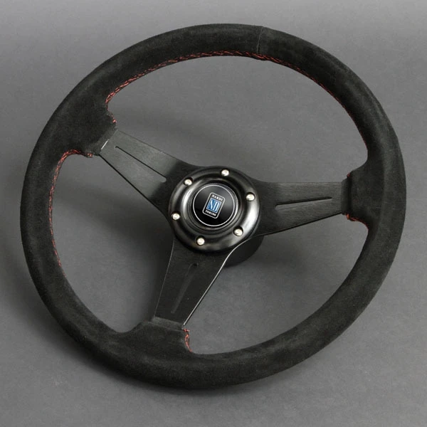 JDM 14inch Racing Nardi volant Univerzálne auto drift semišový kožený volant volantes pre VW Honda Toyota BMW Nissan