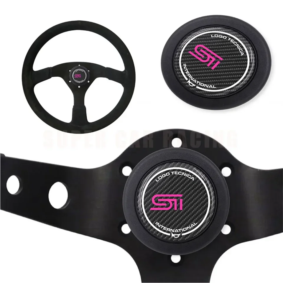 JDM auto upravené rohom gombónny vzhľad uhlíka Racing Sport JDM Styling automobilový styling riadiaci kryt rohov na krupici pre subaru