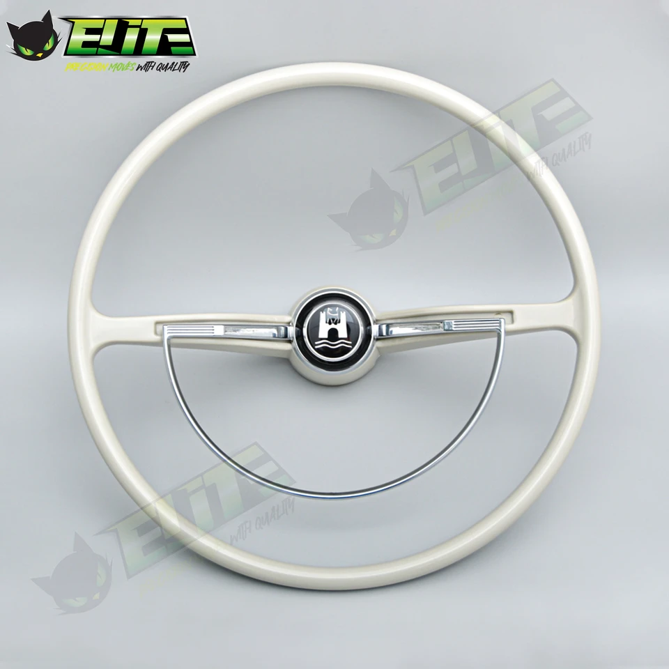JDM Black Ivory White Classic Vintage volant pre Volkswagen Beetle Karmann Ghia Typ 3