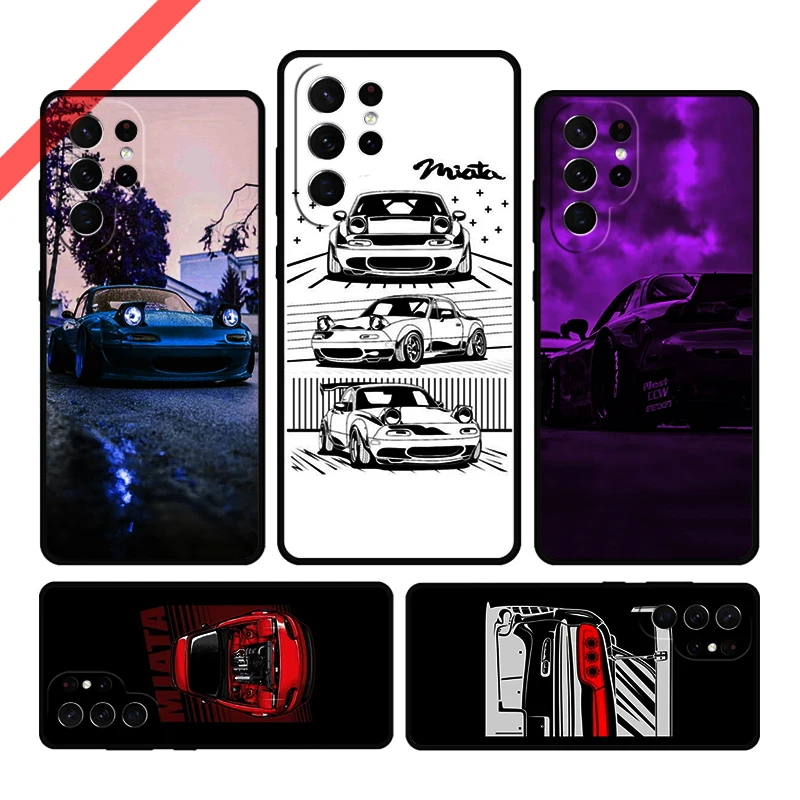 JDM CAR RX7 MX5 PANY PANY PANY pre Samsung Galaxy S20 Fe S21 S10 S23 Plus S24 S22 Ultra Coque Note0 Note10 Note10 S9 S8 Cover Capa