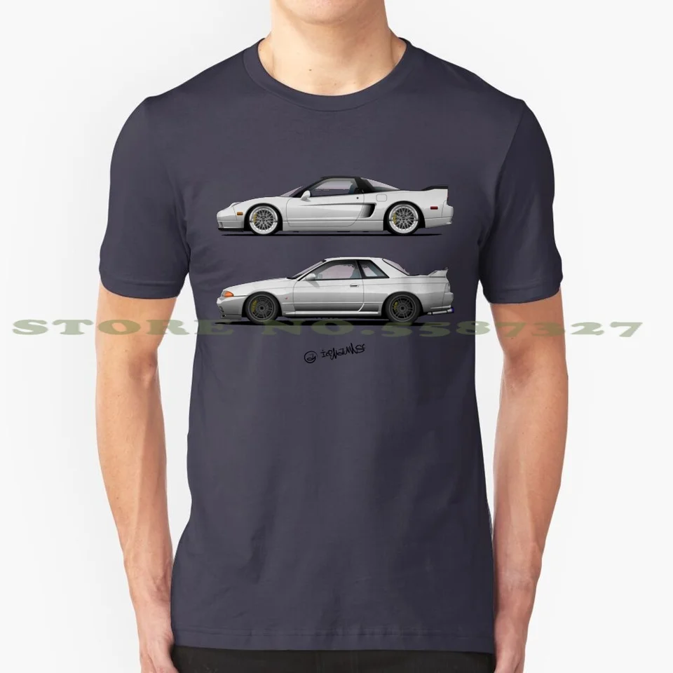 JDM Guys 100% Pure Cotton Tričko NSX SILVIA Skyline GTR BNR32 BOSS ŠPEČ