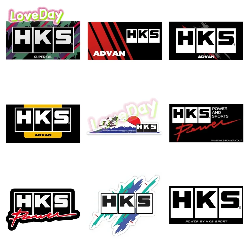 JDM HKS Car Racing Sticker Japan Mountain Sticker Auto dekorácia Motorcycle Scooter Automatické telo okno Černé sklo nárazník