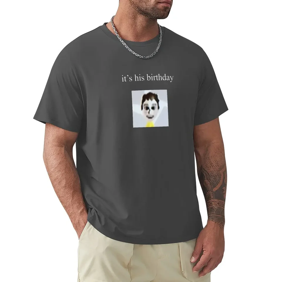 Je to jeho narodeniny Mii Sinjin, ktorý sa utopil Weston Koury Tričko anime tričko vintage grafické tričko modrý archív Plain T tričká muži